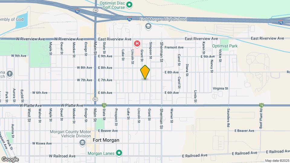 730 Grant St Map and Location Details