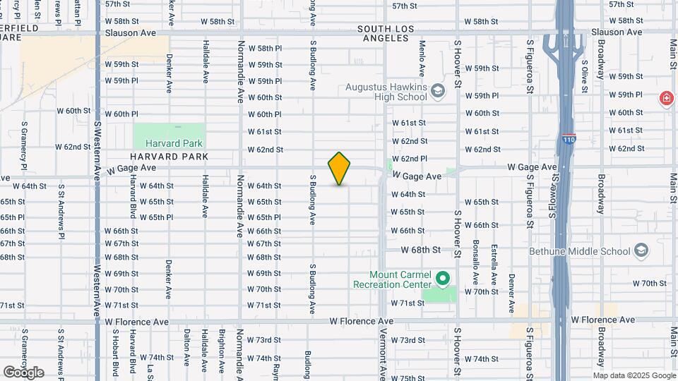 1116 W 64th St Map and Location Details