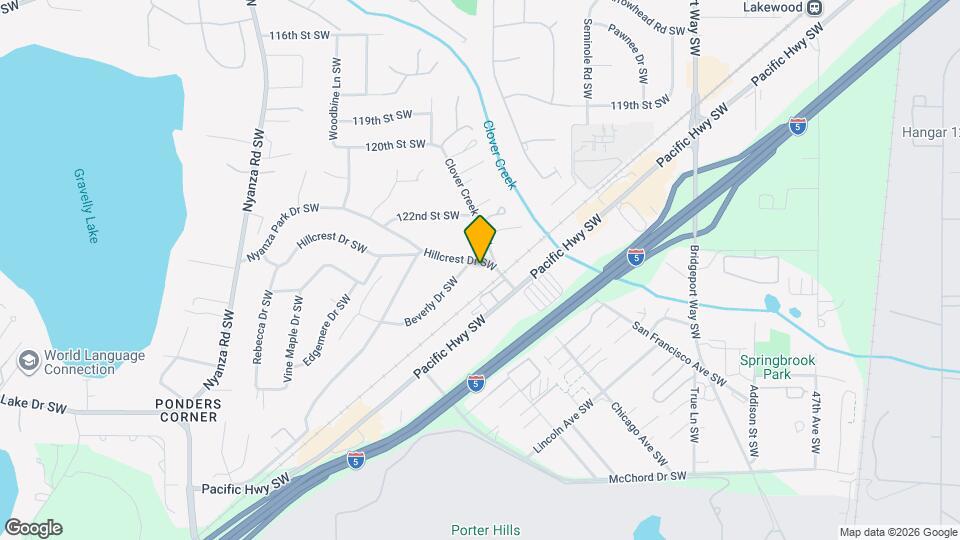 5724 Hillcrest Dr SW Map and Location Details