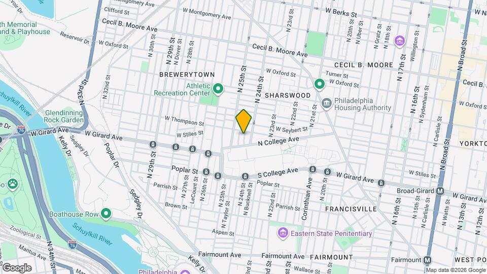 1214 N Ringgold St Map and Location Details