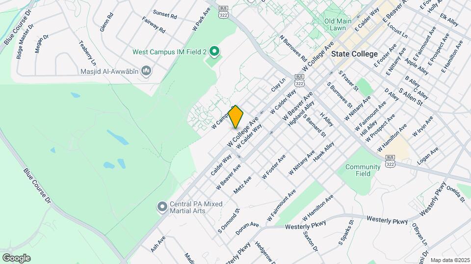 100 N Patterson St Mapa y Detalles de la Ubicación