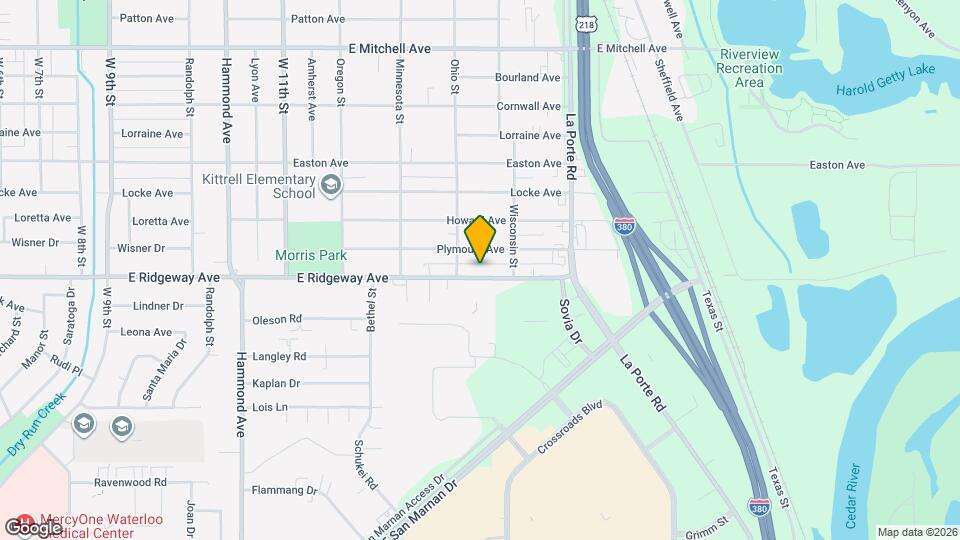 1821 E Ridgeway Ave Map and Location Details