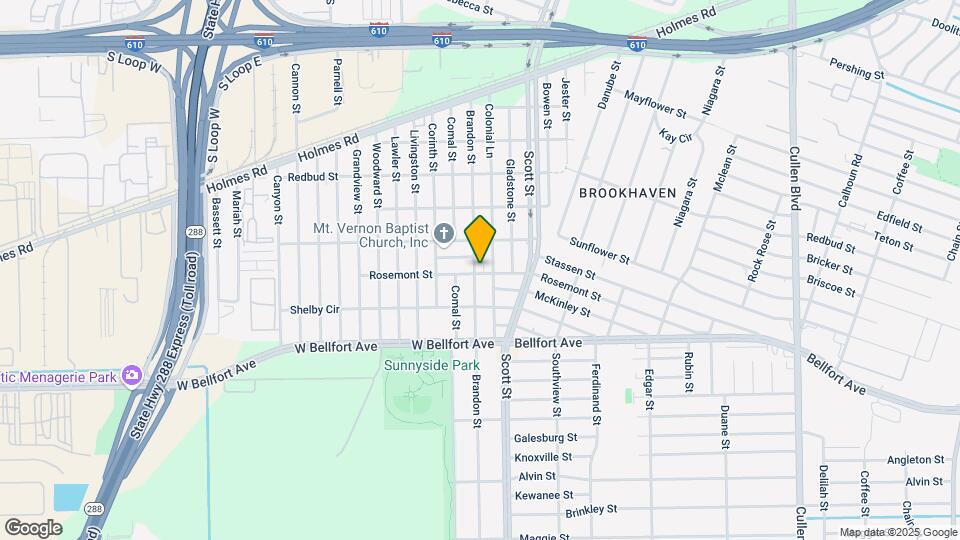 3707 Rosemont St Map and Location Details