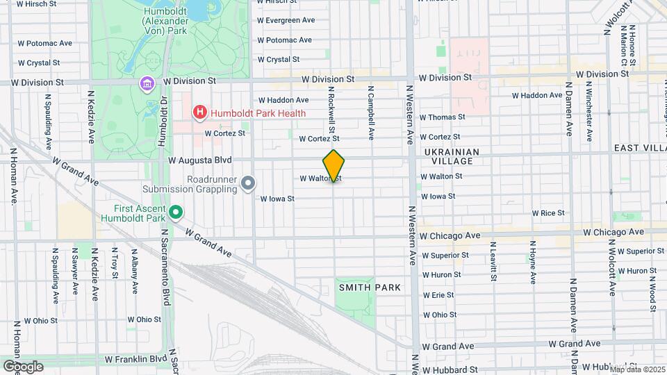 917 N Rockwell St, Unit #2 Map and Location Details