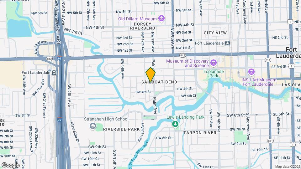 1110 W Las Olas Blvd Map and Location Details