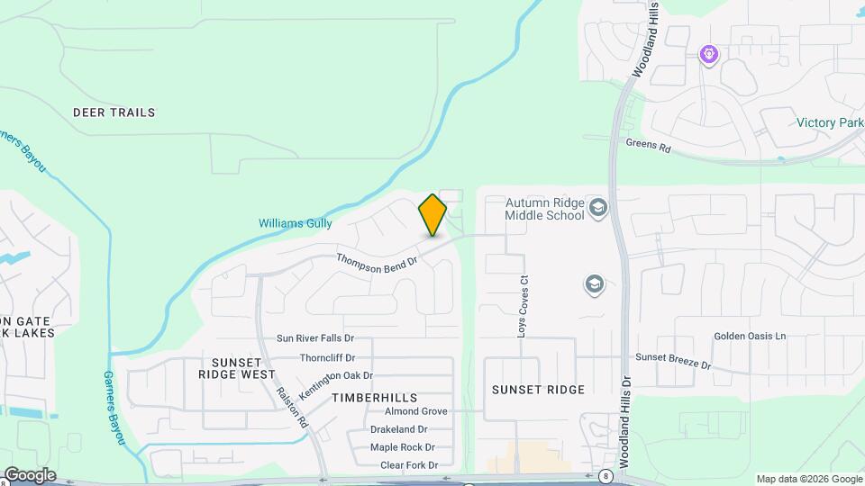 11122 Hillside Creek Dr Map and Location Details