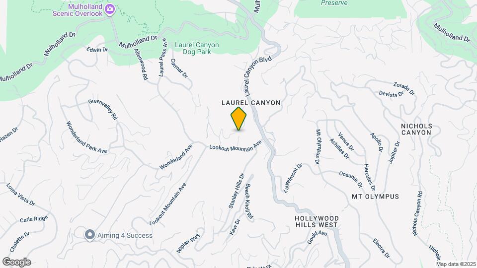 8301 Lookout Mountain Ave Map and Location Details