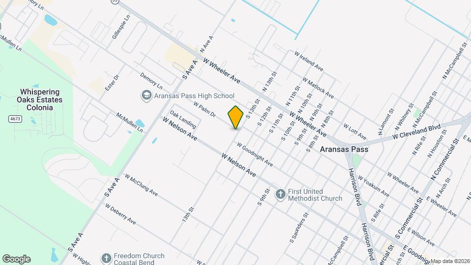 1307 W Palm Dr Map and Location Details