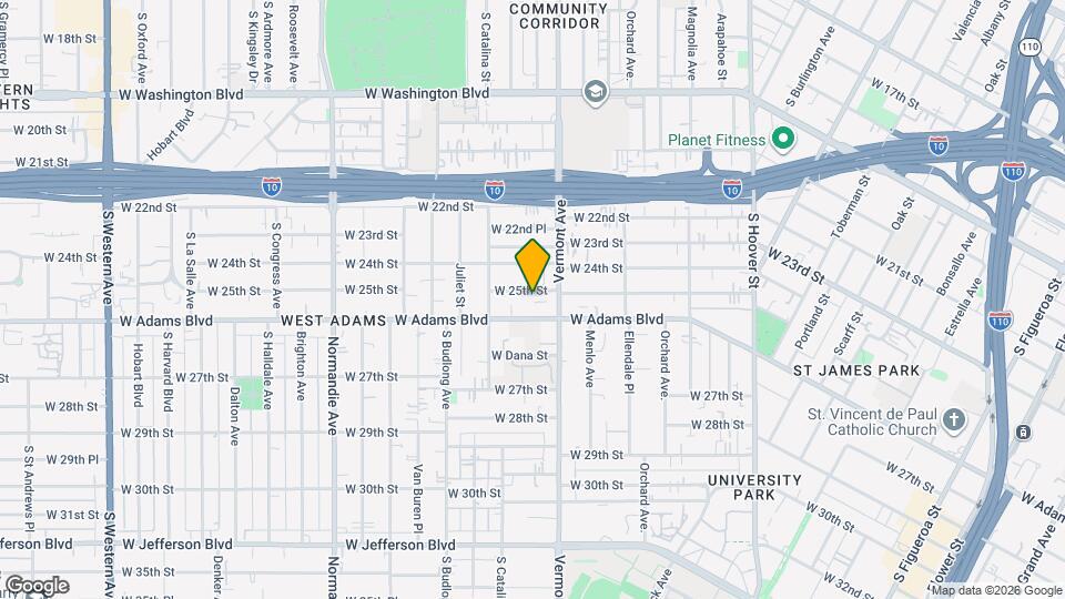 1430 W 25th St, Unit 1430 Mapa y Detalles de la Ubicación