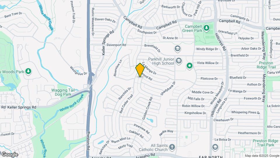 16114 Shadybank Dr Map and Location Details