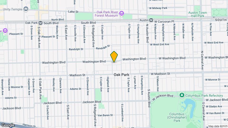 225 B Washington Blvd Map and Location Details