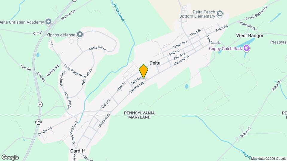 411 Chestnut St Map and Location Details