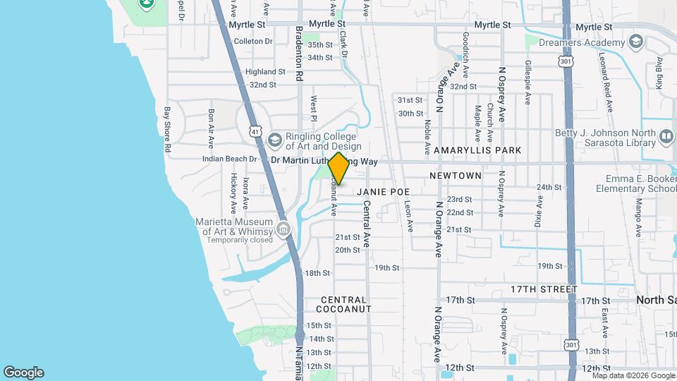 2406 Cocoanut Ave Map and Location Details