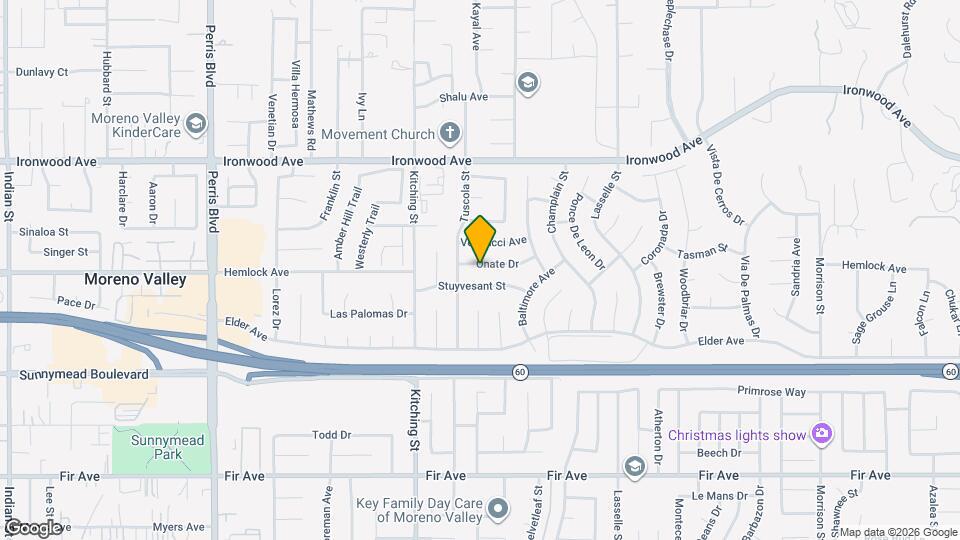 25643 Onate Dr, Unit ADU for Rent Map and Location Details