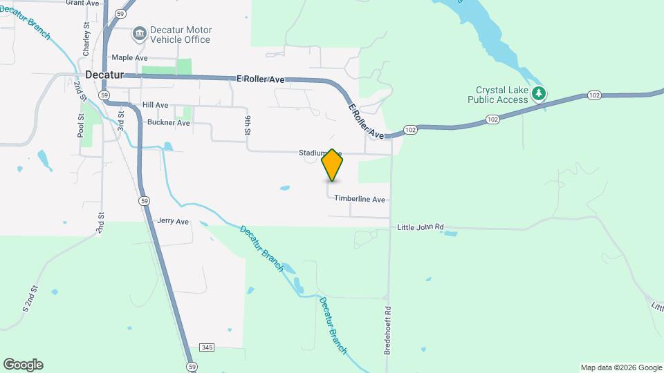 700 Timberline St Map and Location Details