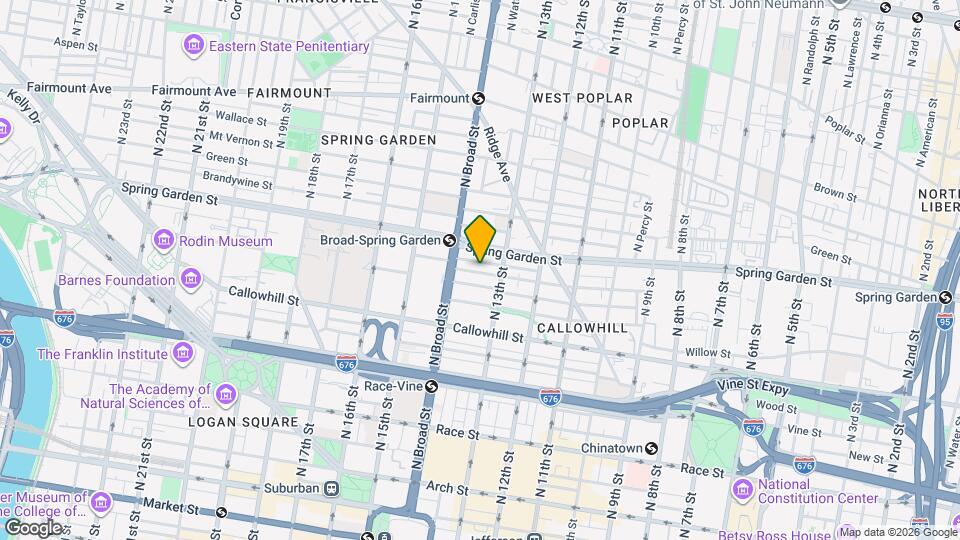 1325 Buttonwood St Map and Location Details
