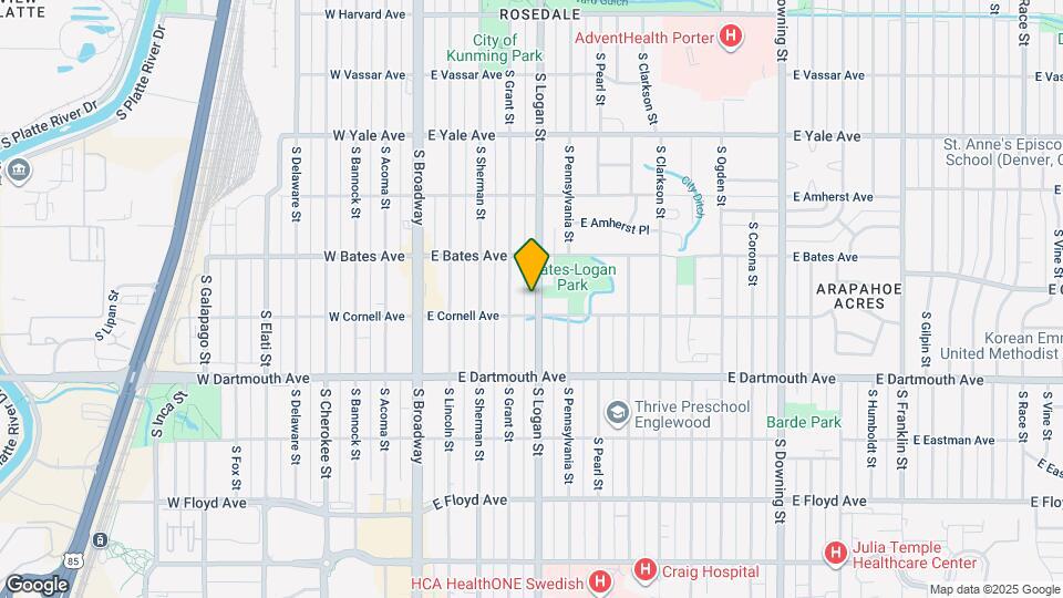 2975 S Logan St Map and Location Details