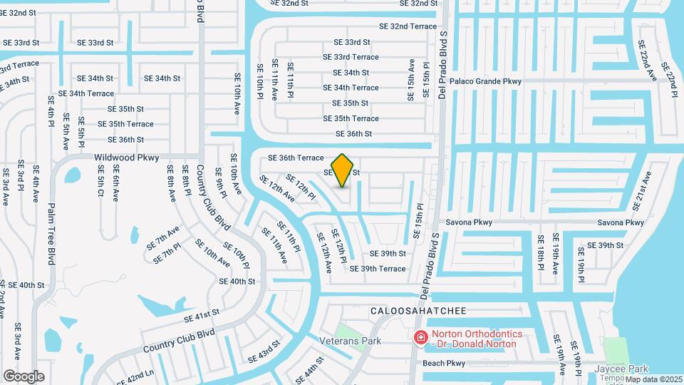 1210 SE 37th Terrace Map and Location Details