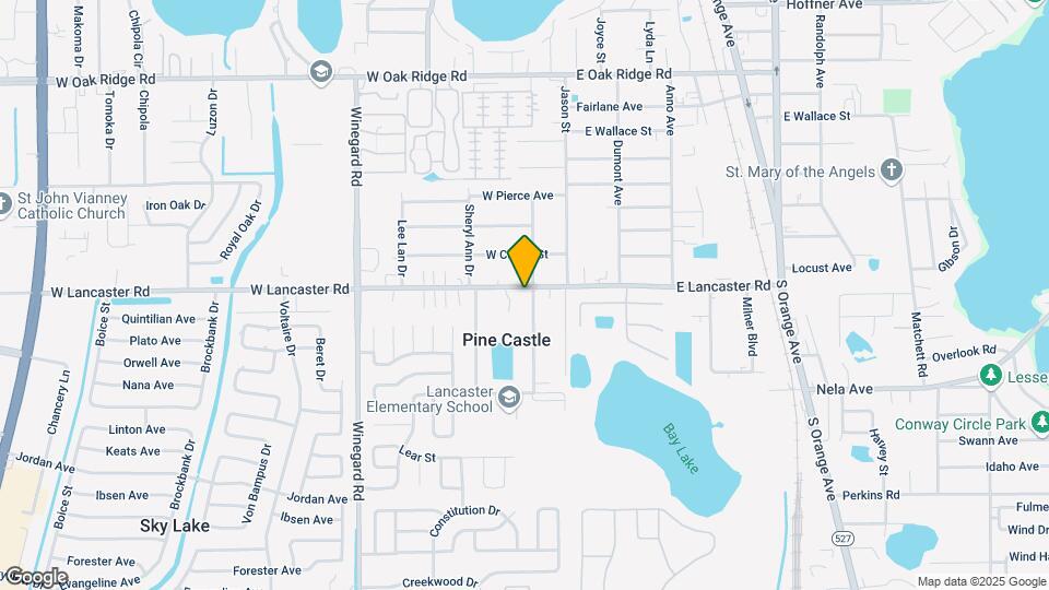 104 W Lancaster Rd Map and Location Details