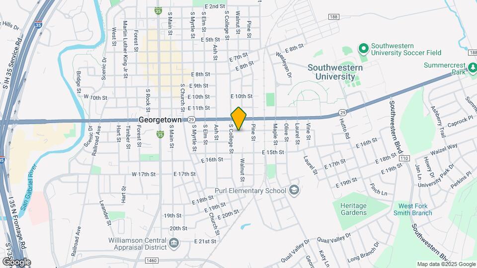 608 E 13th St Map and Location Details