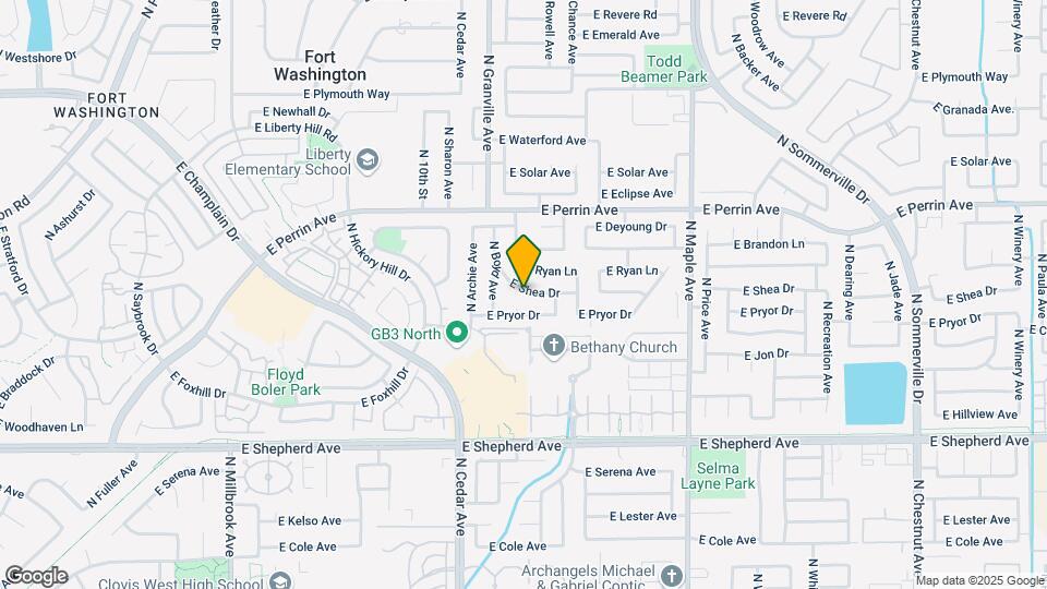 1617 E Shea Dr Map and Location Details