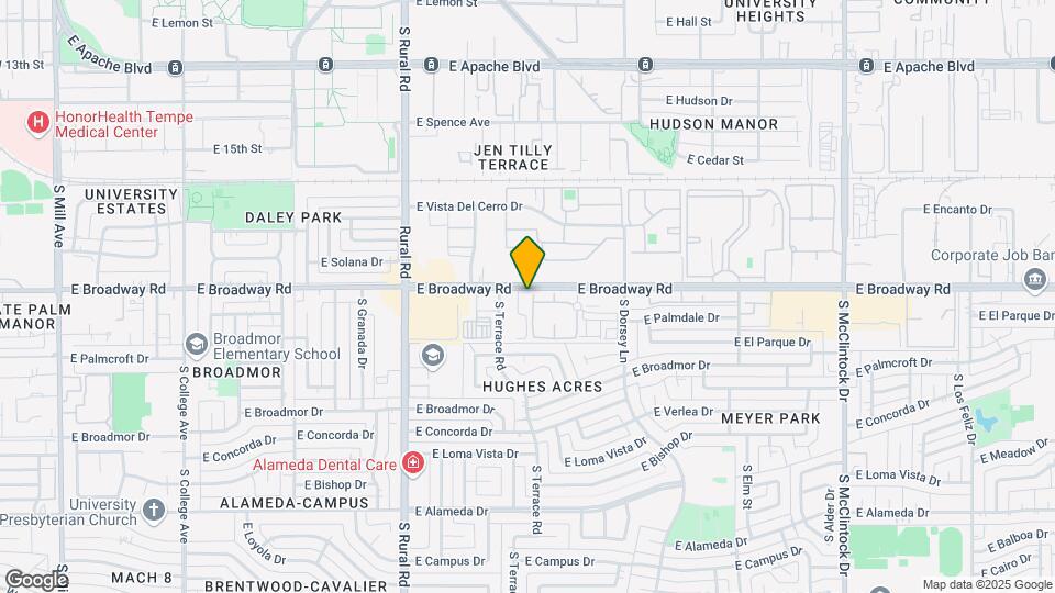 1125 E Broadway Rd Map and Location Details