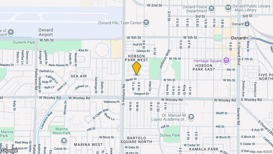 1214 Oyster Pl Map and Location Details