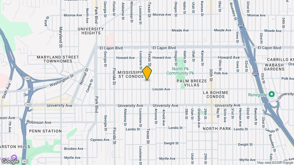 4038 Texas St Map and Location Details