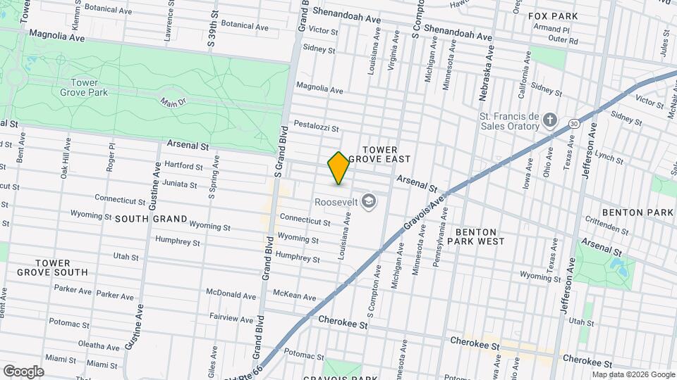 3418 Hartford St Map and Location Details