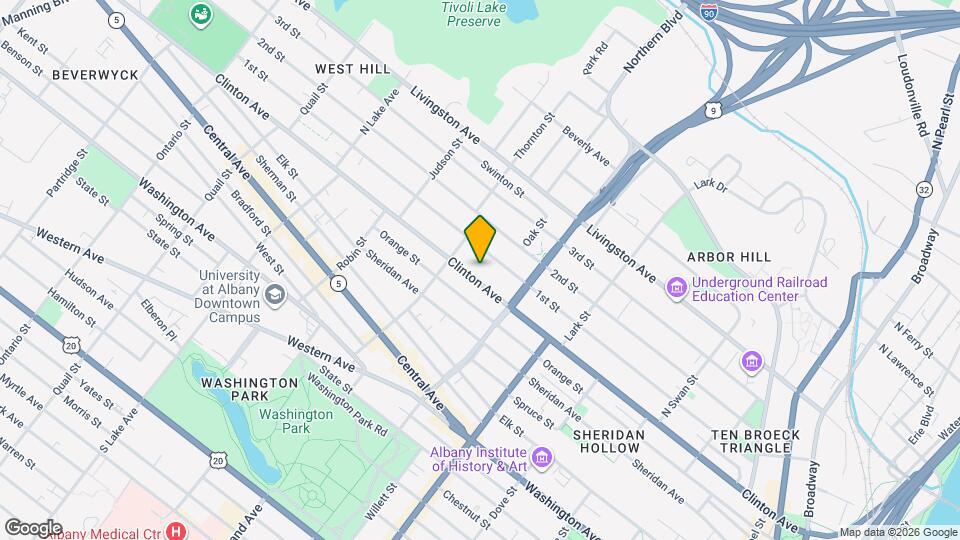 383 Clinton Ave, Unit 1 Map and Location Details