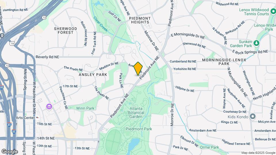1450 Piedmont Ave NE Mapa y Detalles de la Ubicación
