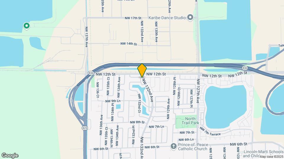 1107 NW 132nd Ct Map and Location Details