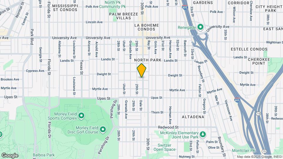 2948 Capps St Map and Location Details