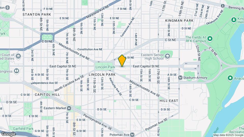 1341 E Capitol St SE Map and Location Details