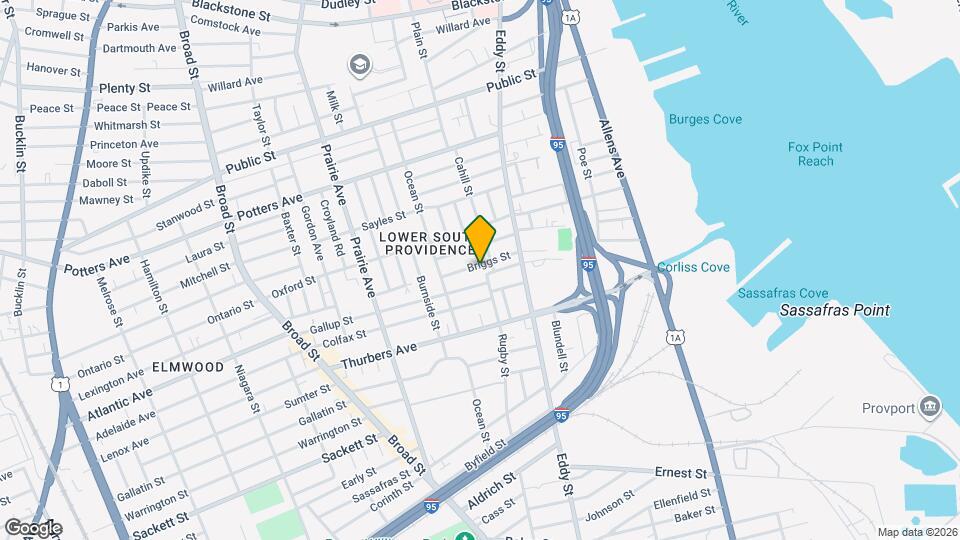 134 Briggs St Map and Location Details