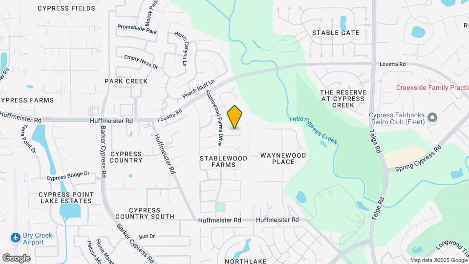16018 Cypress Farms Dr Map and Location Details