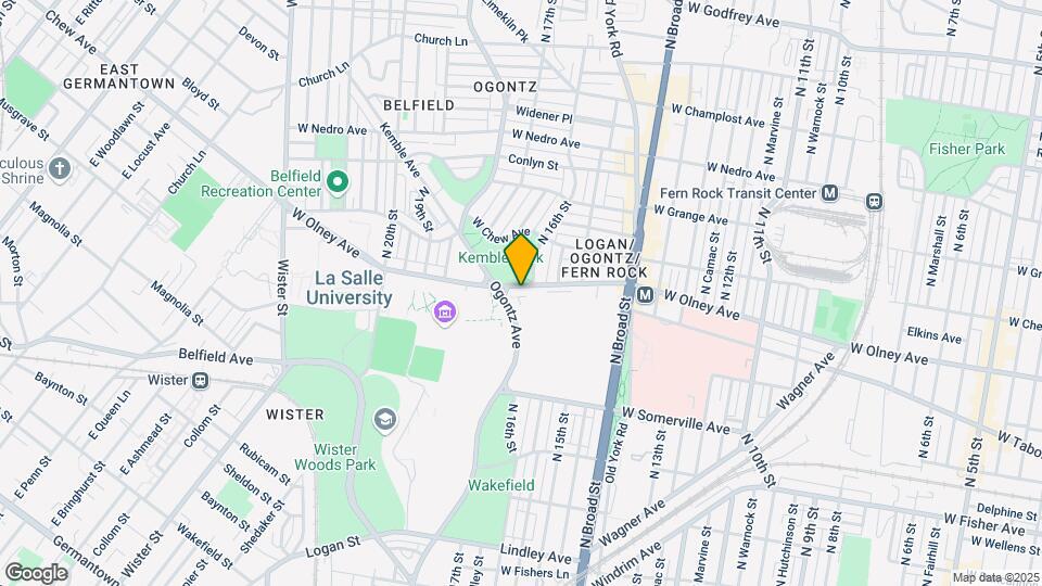 1612 W Olney Ave-Unit -Unit 2 Map and Location Details