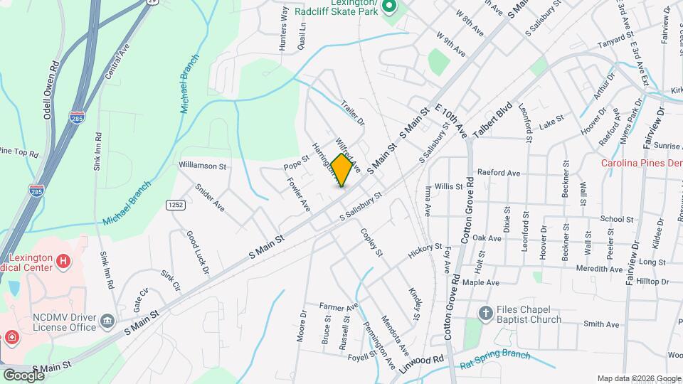 1402 S Main St Map and Location Details