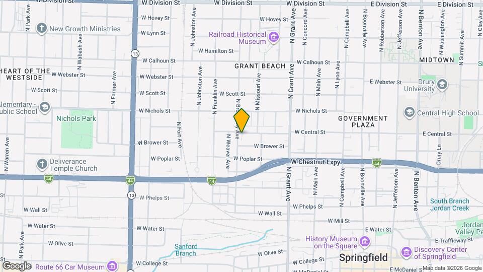 944 W Central St Map and Location Details