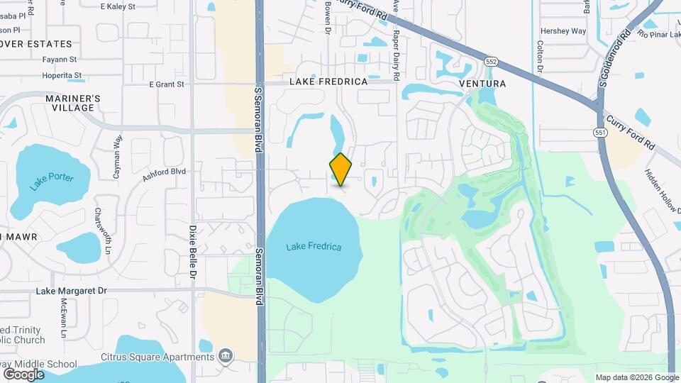 Lake Fredrica Townhomes Mapa y Detalles de la Ubicación