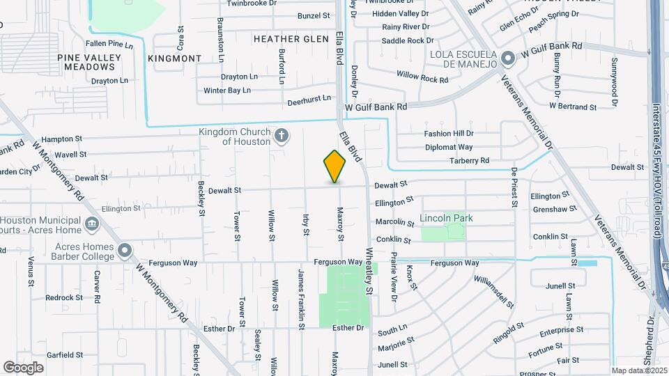 1209 Dewalt St Map and Location Details