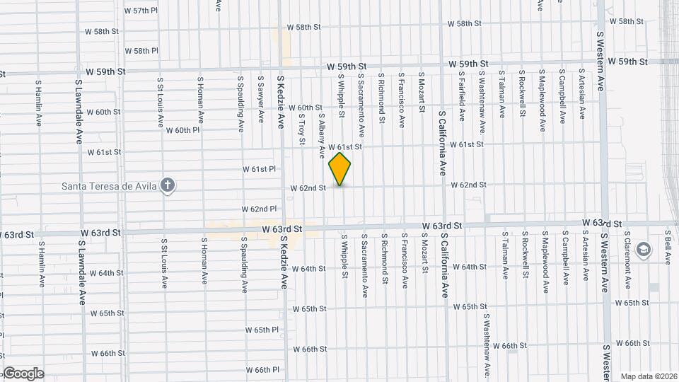 6200-6202 S Whipple St Mapa y Detalles de la Ubicación