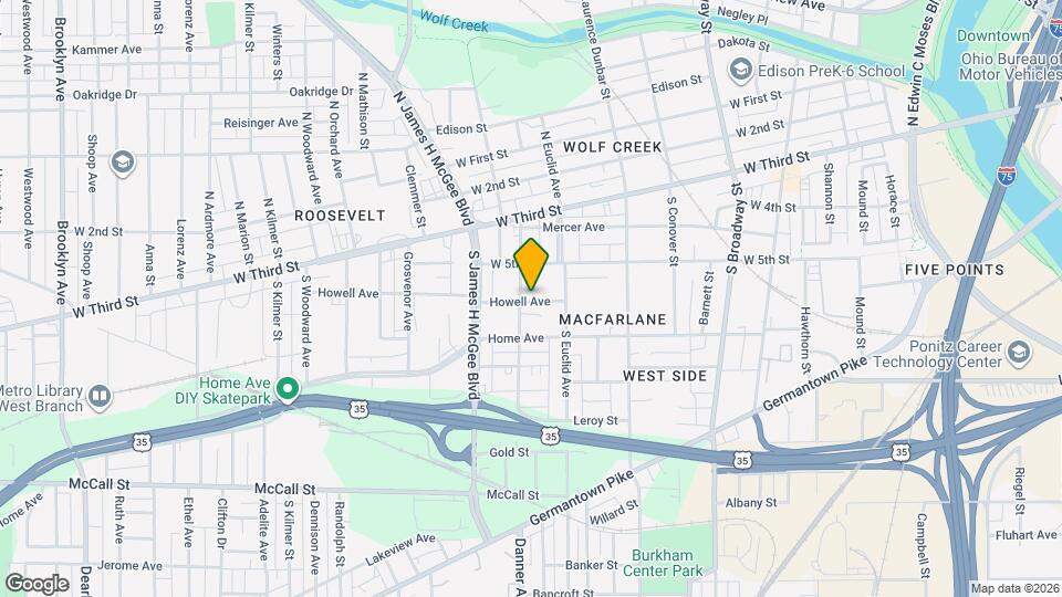 1641 Howell Ave Map and Location Details