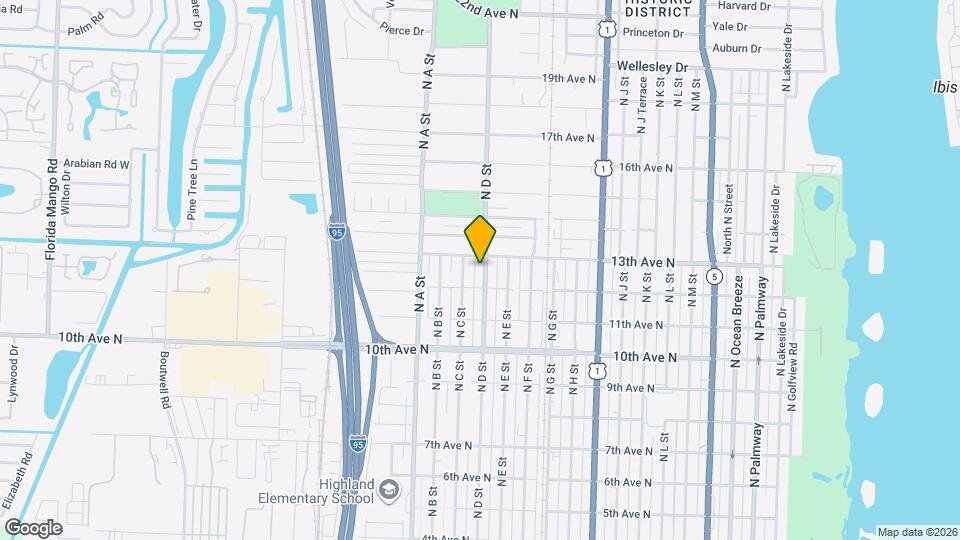 1217 N D St Map and Location Details