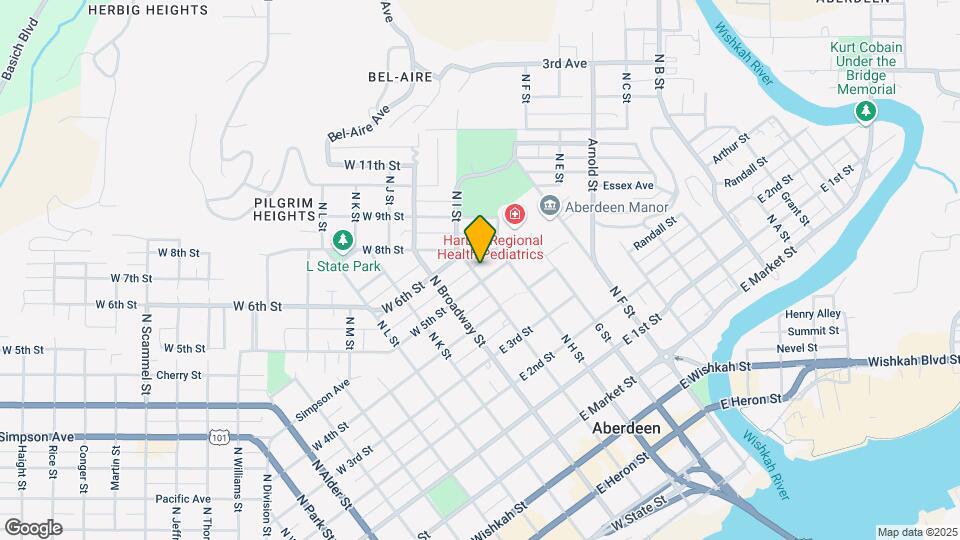 600 N I St, Unit Apt ground Map and Location Details