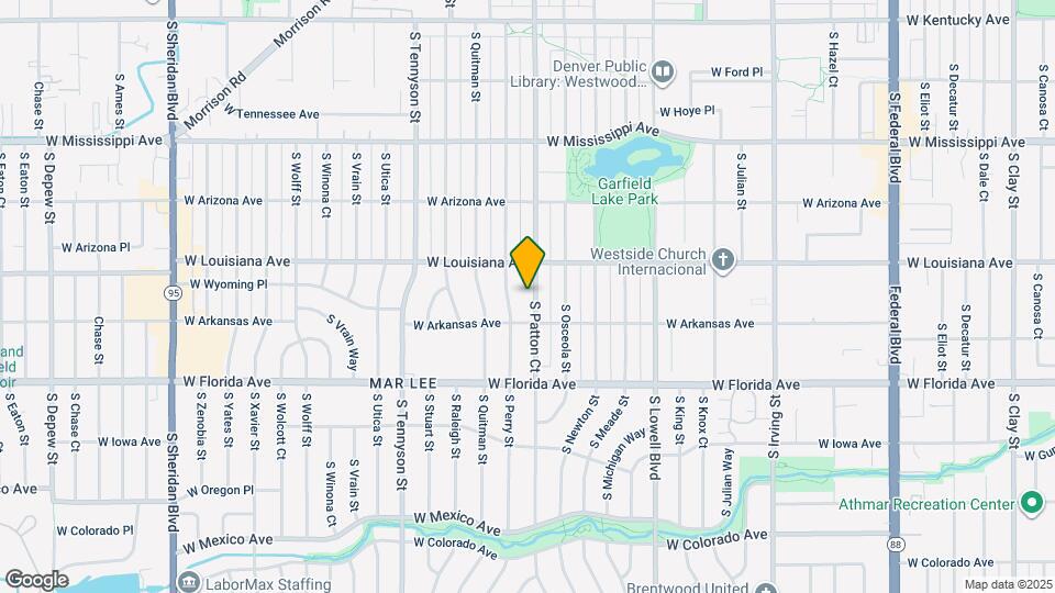 1351 S Patton Ct Map and Location Details