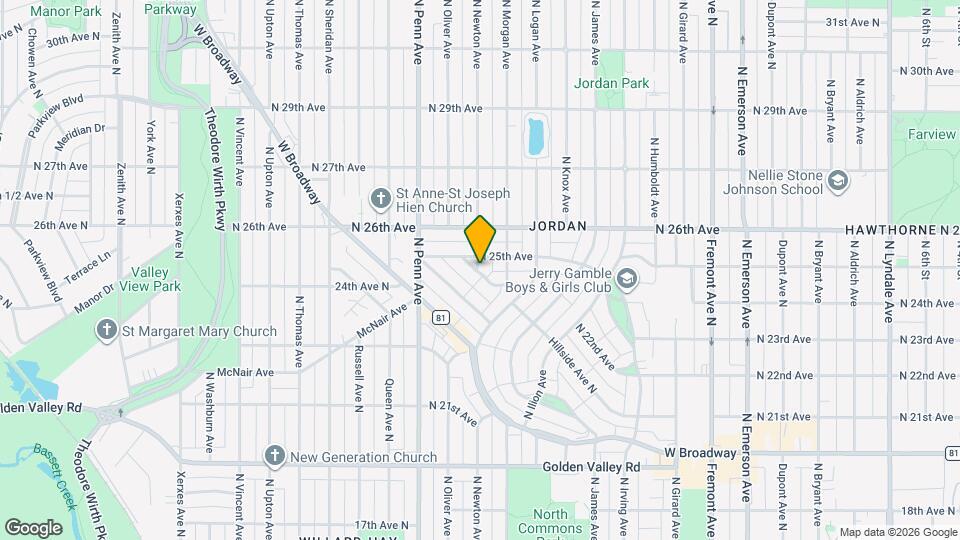 2436 N Newton Ave Mapa y Detalles de la Ubicación