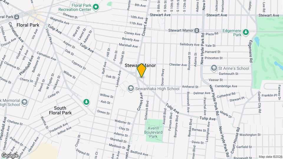 625 Tulip Ave Map and Location Details