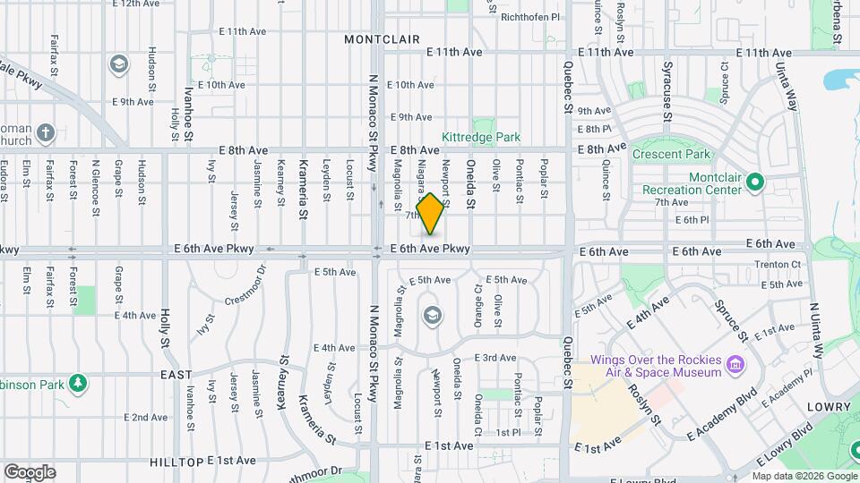 6707 E 6th Ave Map and Location Details