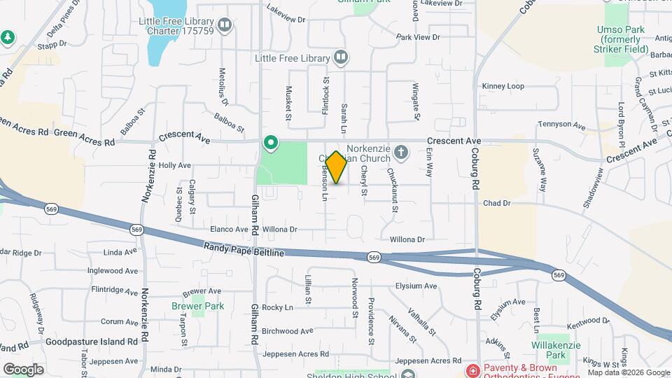 2310 Snelling Dr Map and Location Details